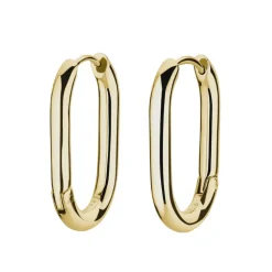 Rosefield Large Oval Hoops - Gold