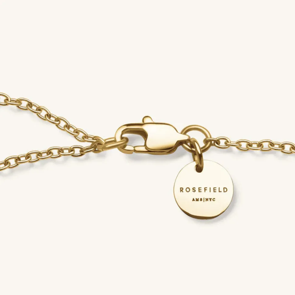 Rosefield Pink 5 Row Stone Necklace