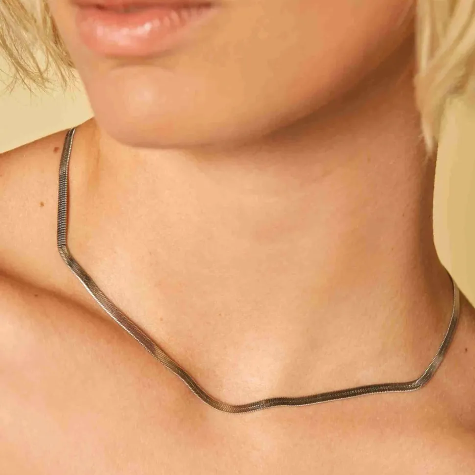 Rosefield Snake Necklace - Silver