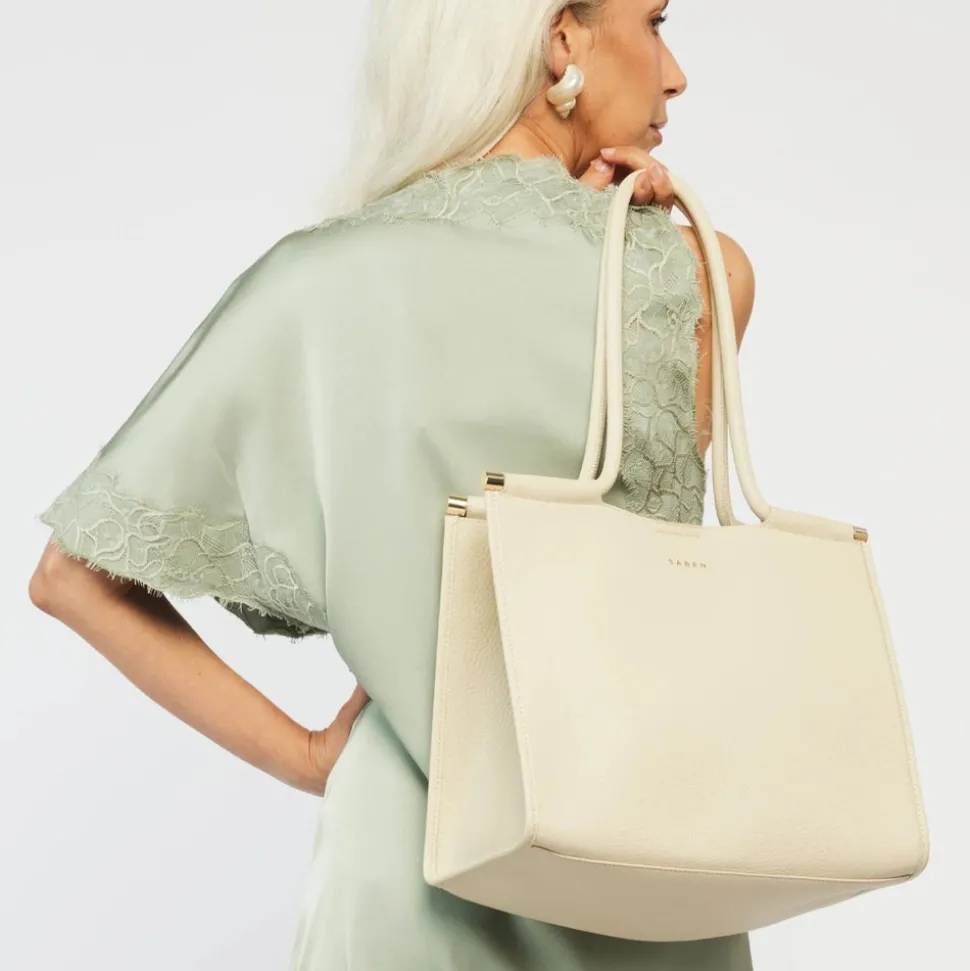 Saben - Callie Tote - Sand + Bronze