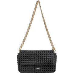 Saben - Milla Shoulder Bag - Black Fine Braid