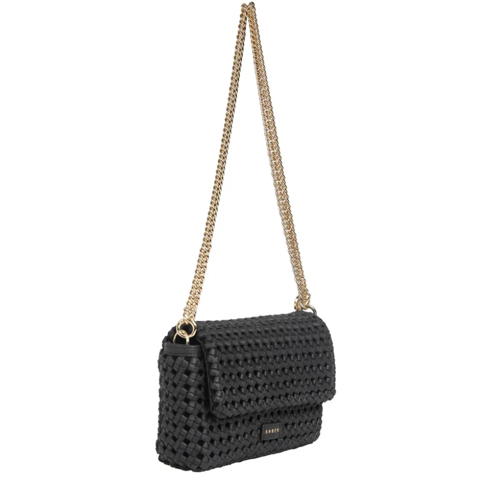 Saben - Milla Shoulder Bag - Black Fine Braid