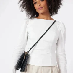 Saben - Tilly's Big Sis Crossbody - Black Plaited Edge