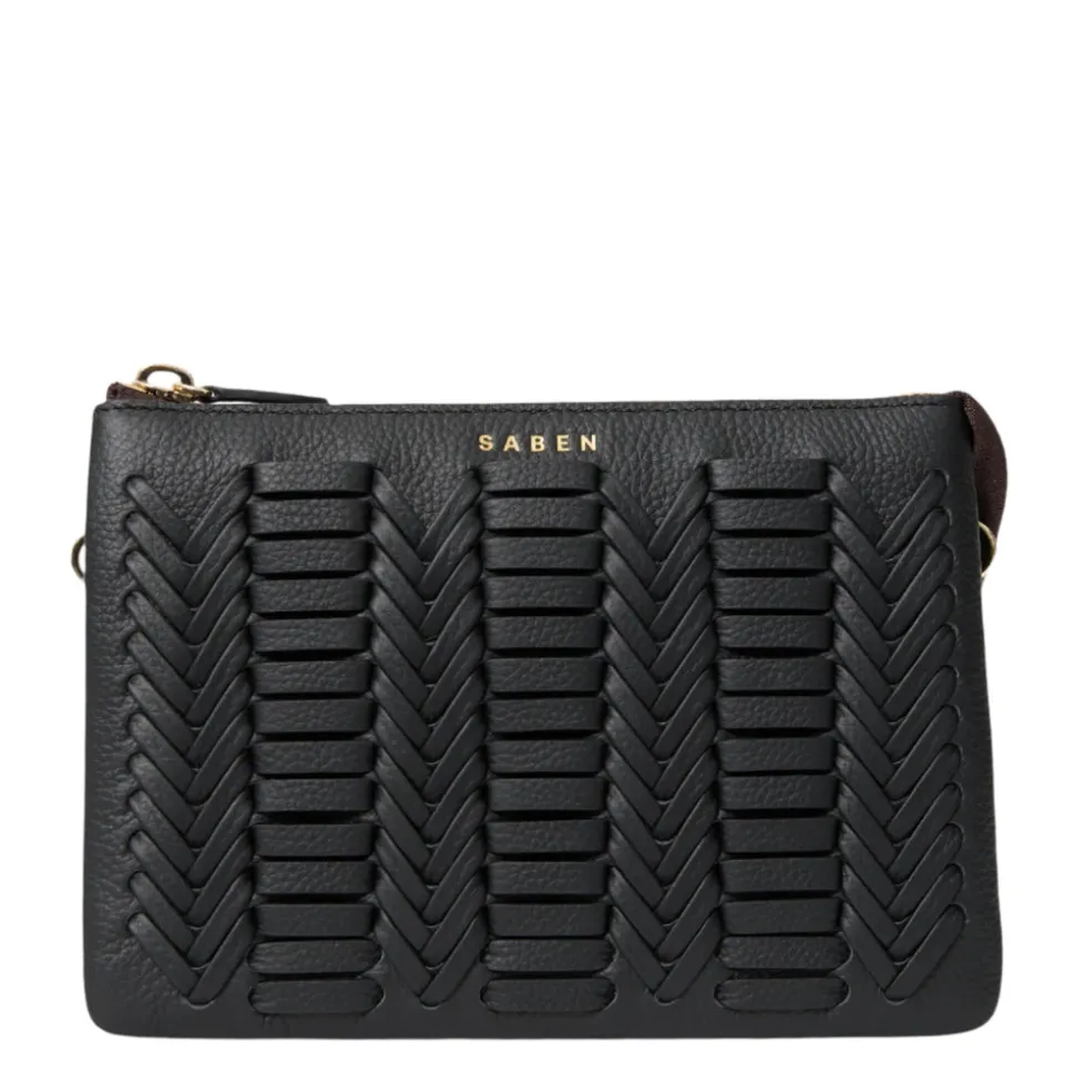 Saben - Tilly's Big Sis Crossbody - Black Chevron