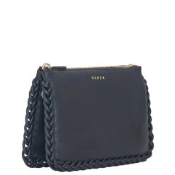 Saben - Tilly's Big Sis Crossbody - Black Plaited Edge