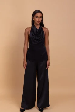 Satin Fever Pant - Black