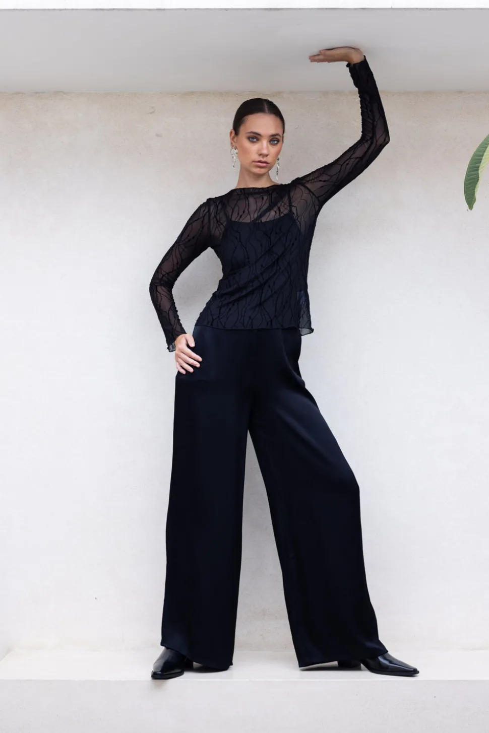 Satin Fever Pant - Black
