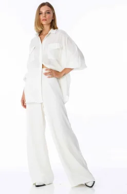Satin Fever Pant - Ivory
