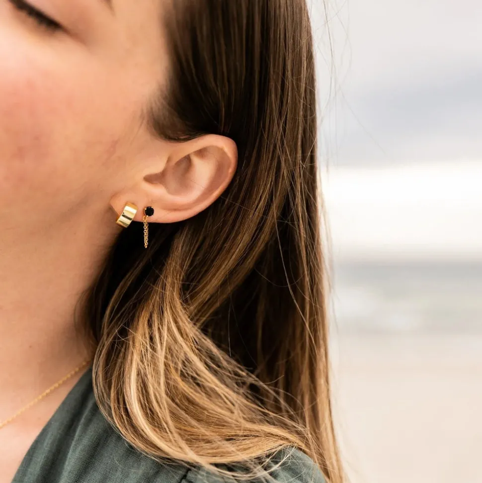 Silver Linings Collective - Miles Dropper Earrings - Gold