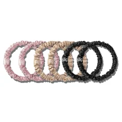 SLIP - Silk Skinny Scrunchies - Multi 6 pack