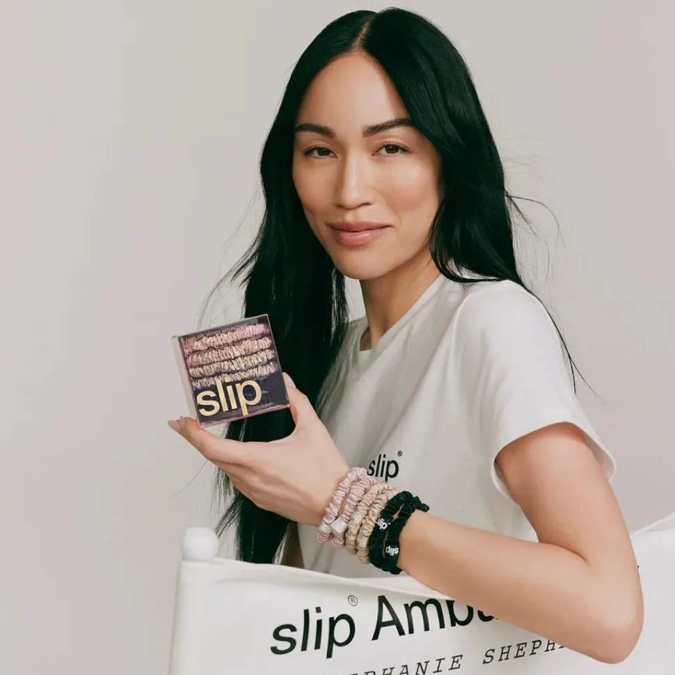 SLIP - Silk Skinny Scrunchies - Multi 6 pack