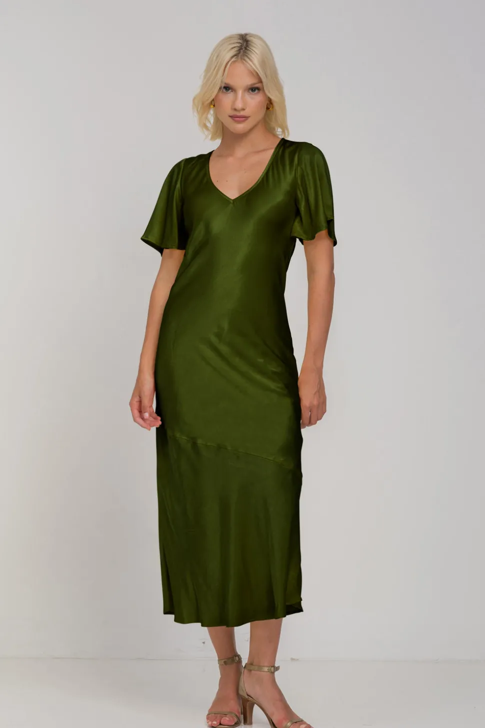Still The One Dress - Golden Khaki