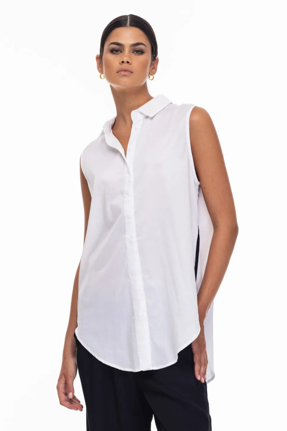 The Perfect Storm Tank - White/Black Binding