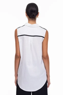 The Perfect Storm Tank - White/Black Binding
