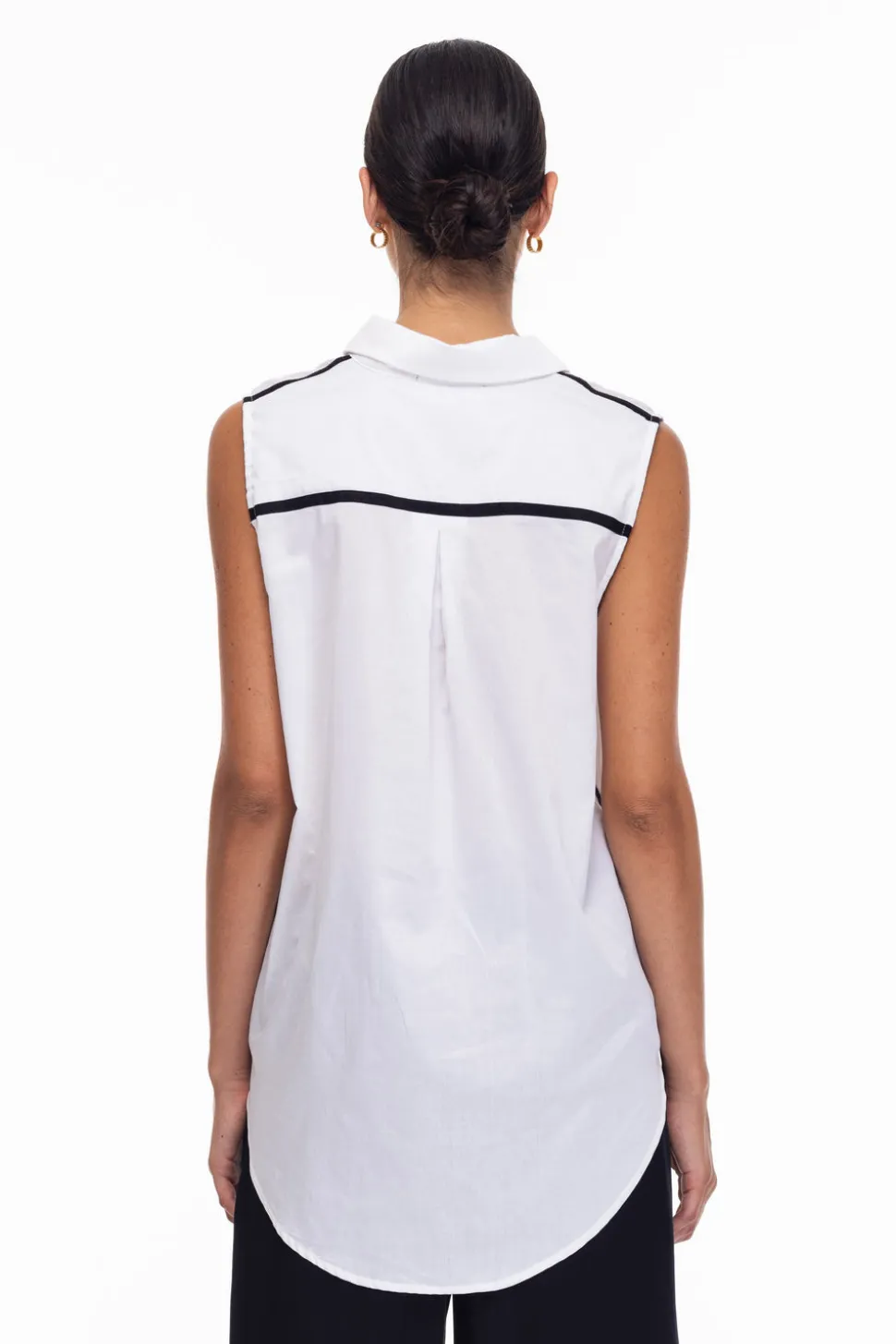 The Perfect Storm Tank - White/Black Binding