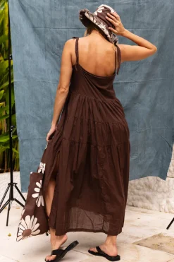 When Time Stood Still Dress - Chocolate