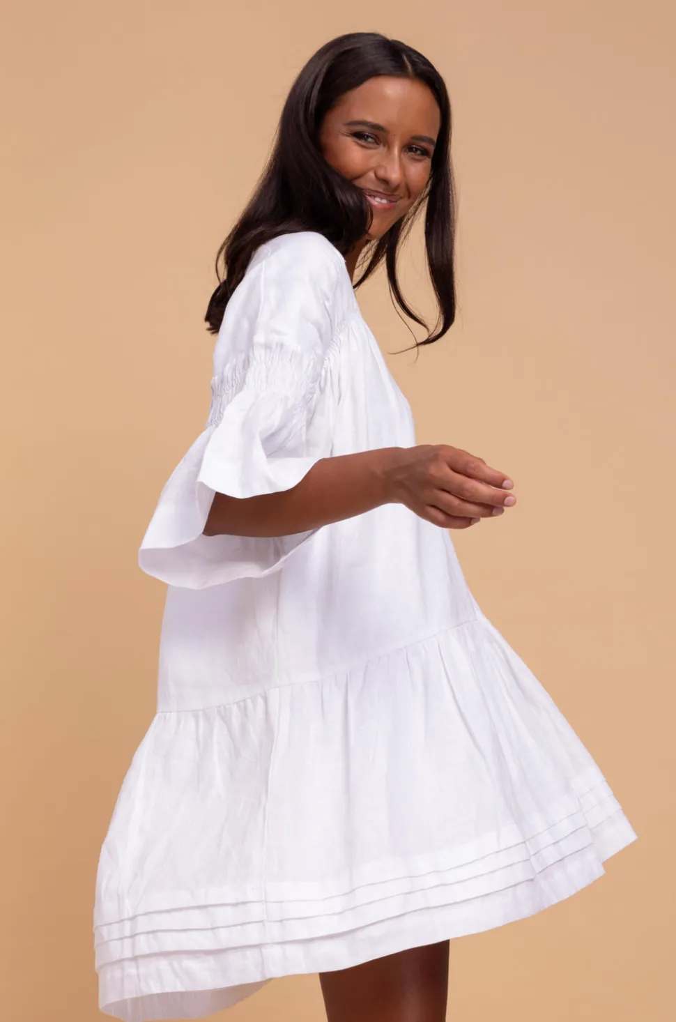 Wisteria Mini Dress - White