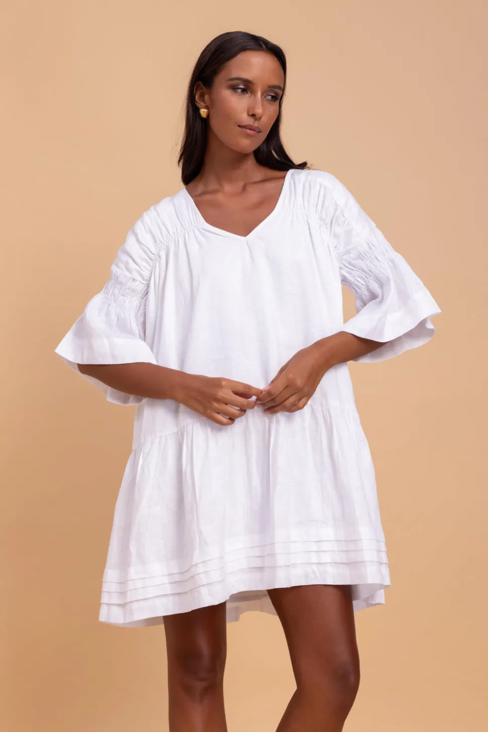 Wisteria Mini Dress - White