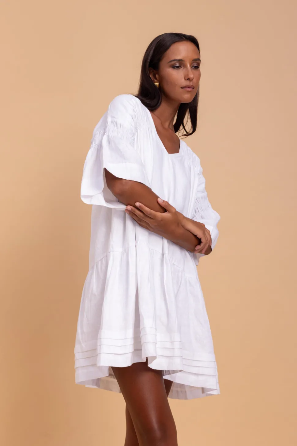 Wisteria Mini Dress - White